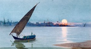 البحيرة الشرقية ، مصر ، 1892 بواسطة روبرت تالبوت كيلي