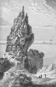 الذروة والحاجز المرجاني في Borabora ، c1885 ، 1890