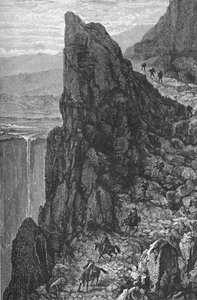 السفر في جبال الأنديز ، c1885 ، 1890