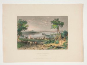 Center Harbour ، بحيرة Winnipesaukee ، رسم توضيحي لـ Nathaniel Parker Willis بواسطة روبرت واليس