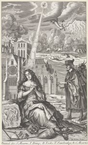 بريتانيا تبكي لدولة البلاد ، 1682 بواسطة روبرت وايت
