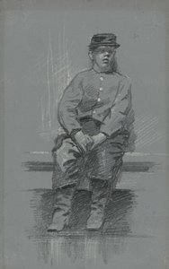 الكاديت ، c.1895 (الجرافيت على اللوحة الرمادية) بواسطة روبرت ويليام فونوه