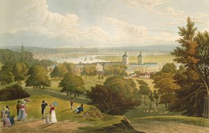 منظر لندن مأخوذ من Greenwich Park ، حانة. 1820 شركة Colnaghi und Co. (aquatint)