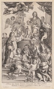 العذراء والطفل مع القديسين ، ج. 1720-1730. بواسطة روبرت فان اودينيرد