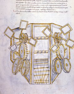 فن الحرب: دراسة على الآلات العسكرية ، رسم توضيحي من "De re Militari" للمهندس روبرتو فالتوريو (1405-1483؟)