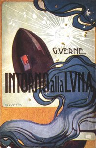 غطاء. سوف. من Intorno alla Luna (من الأرض إلى القمر) لجول فيرن بواسطة رودولفو باوليتي
