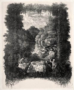 أول صورة للقصص الخرافية والحكايات الخرافية كتبها تييري فليتانز ، 1868. بواسطة رودولف بريسدين