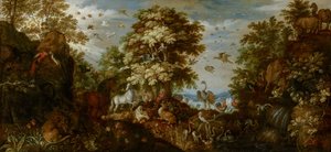أورفيوس ساحر الحيوانات بموسيقاه ، 1627