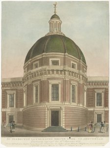 أعيد بناؤها الكنيسة اللوثرية الجديدة في أمستردام أعيد بناؤها Lutersche Nieuwe Kerk في أمستردام (العنوان على الجسم)