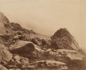 روكين إند في عاصفة، جزيرة وايت، ج. 1853 (صورة) بواسطة روجر فينتون