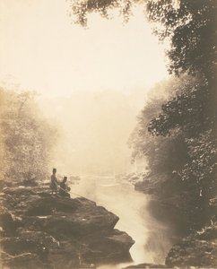 Wharfe and Pool ، Under the Strid ، 1854. بواسطة روجر فينتون
