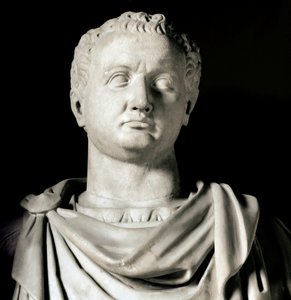 Bust of Vespasian (Titus Flavius Vespasianus) (9-79 AD) Roman Emperor Rome, musei capitolini - Bust of emperor Flavius Vespasian (9-79 AD) - Marble sculpture, Roman civilization - Museo Capitolino Rome بواسطة رواية