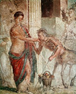 Centaur during wedding of Pelops and Hippodamia (fresco بواسطة رواية