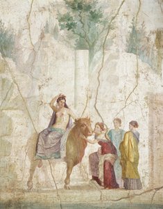 Fresco depicting Rape of Europe, from Pompeii, Roman Civilization بواسطة رواية