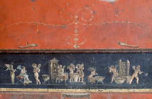 Frieze depicting cupids, House of Vettii, Pompeii (Unesco World Heritage List بواسطة رواية