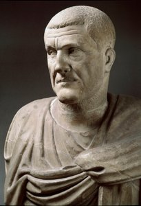 Marble Statue of Emperor Maximinus Thrax (173-238) - Rome, Musei Capitolini - Bust of Emperor Maximinus Thrax - Marble sculpture - Rome, Musei Capitolini بواسطة رواية