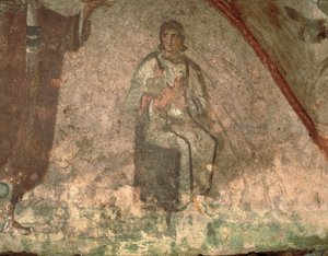 Mother and Child, Cubiculum of the Velatio (fresco) بواسطة رواية