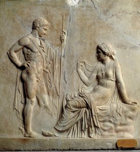 فن العلية الجديدة (العلية الجديدة): نقش يمثل أسطورة Telephus (Telephus) القرن الأول قبل الميلاد. من Ercolano (Herculanum) نابولي ، Museo Archeologico Nazionale بواسطة رواية
