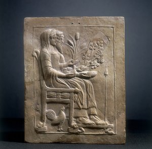 Pinax من بيرسيفوني وبلوتو في هاديس (الطين) بواسطة رواية