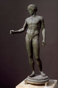 Roman Art: “” Ephebe”” Bronze sculpture after a Greek original, From Pompei بواسطة رواية