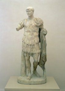 Statue of the Emperor Trajan (c.53-117) Antonine Period, c.120 AD (Pentelic marble) بواسطة رواية