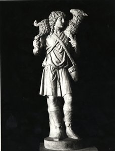 الراعي الصالح ، العصر المسيحي المبكر (الرخام) (صورة b / w) بواسطة رواية