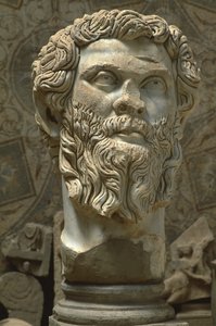 تمثال نصفي سيبتيموس سيفيروس (145-211) ، الفترة الإمبراطورية العالية (27 ق.م - 395 م) (رخام)