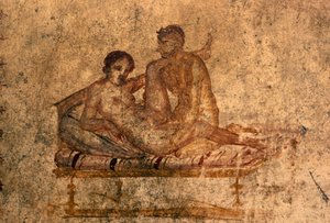 لوحة جدارية مثيرة من House of Vettii، بومبي (قائمة التراث العالمي لليونسكو بواسطة رومان رومان