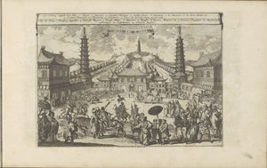 هوف في بكين Indianense Kleedingen / فئات ، ضمادات ، تحيات ، إلخ. الهنود (العنوان على الكائن) جزر الهند الشرقية والغربية وأماكن أخرى (عنوان السلسلة) بواسطة بيتر فان دير آأ (الأول)