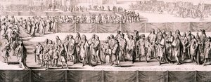 جنازة الملكة ماري الثانية ، وستمنستر أبي ، لندن ، 1695 بواسطة Romeyn de Hooghe