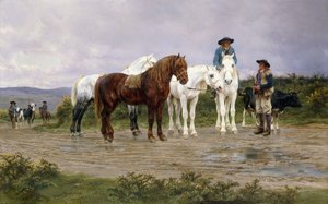 ملزمة سوق بيرينيه المزارعين ، 1884 بواسطة بينك بونور