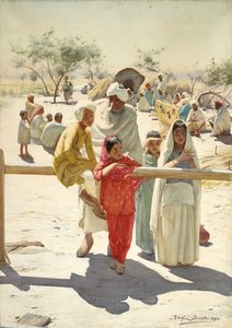 نظرة خاطفة على القطار ، الهند ، 1892 بواسطة رودولف و G. Swoboda