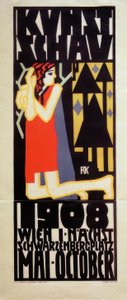 R.Kalvach ، ملصق Wiener Kunstschau 1908