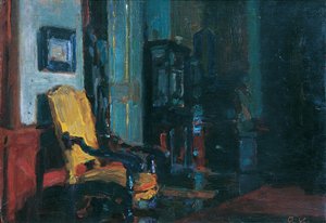 الداخلية (قلعة Dioseg بالقرب من Pressburg) بواسطة رودولف كونوبا