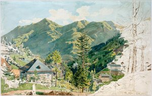 منظر ل Gastein مع Gamskarkogel بواسطة رودولف من البديل