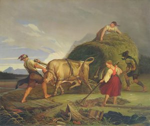 حصاد القش قبل العاصفة ، 1844