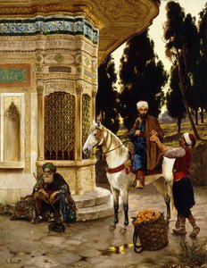 خارج القصر ، بواسطة رودولف إرنست