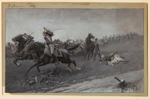 Blücher Unhorsed في Ligny