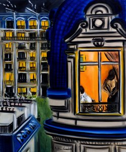 ليالي باريسية، 2025 (زيت على قماش)