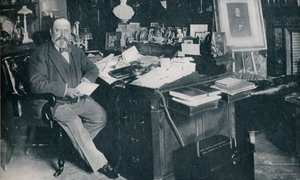 الملك إدوارد السابع في دراسته في بيت مارلبورو ، لندن ، c1904 1911 بواسطة راسل وأولاده