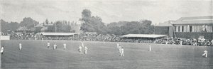 مباراة جامعة الكريكيت في لوردز ، c1896 بواسطة راسل وأولاده