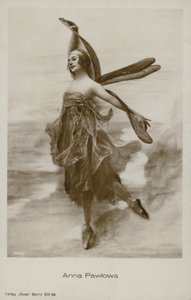 آنا بافلوفا ، راقصة الباليه الروسية (صورة b / w) بواسطة مصور روسي