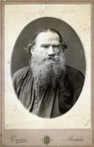 صورة ليف نيكولايفيتش ، كونت تولستوي (ليون تولستوي) ، كاتب روسي (1828-1910). بواسطة مصور روسي