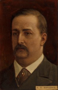 ألكسندر بورفيريفيتش بورودين ، ملحن روسي (1833-1887) بواسطة المدرسة الروسية