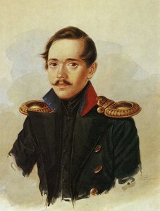 صورة ميخائيل ليرمونتوف ، c.1838 بواسطة المدرسة الروسية