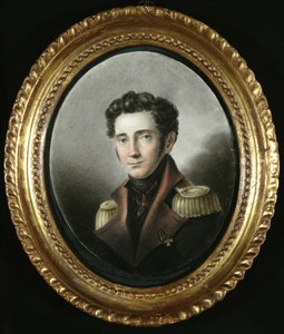 صورة ضابط روسي ، 1818 (مرحاض على ورق) بواسطة المدرسة الروسية