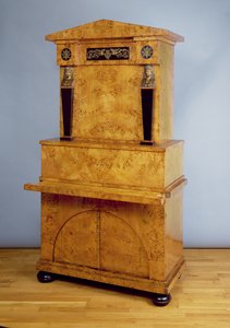 مكتبة Secretaire (خشب البتولا الكريلي)