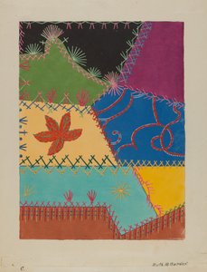 تفاصيل لحاف مجنون ، ج. 1939.