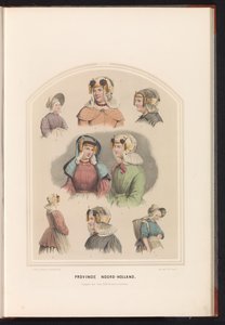 الزي التقليدي لشمال هولندا ، 1857 مقاطعة شمال هولندا. / الثالث والعشرون (العنوان على الكائن) بواسطة فالنتين بينغ