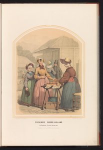 الأزياء التقليدية لبيمستر ، بورمر ، وورمر في شمال هولندا ، 1857 مقاطعة شمال هولندا. de Beemster Purmer Wormer وما إلى ذلك / XXII (العنوان على الكائن) بواسطة فالنتين بينغ